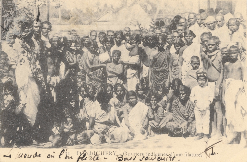 15-01 - Pondichery - ouvriers d'une filature